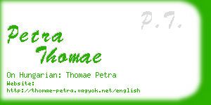 petra thomae business card
